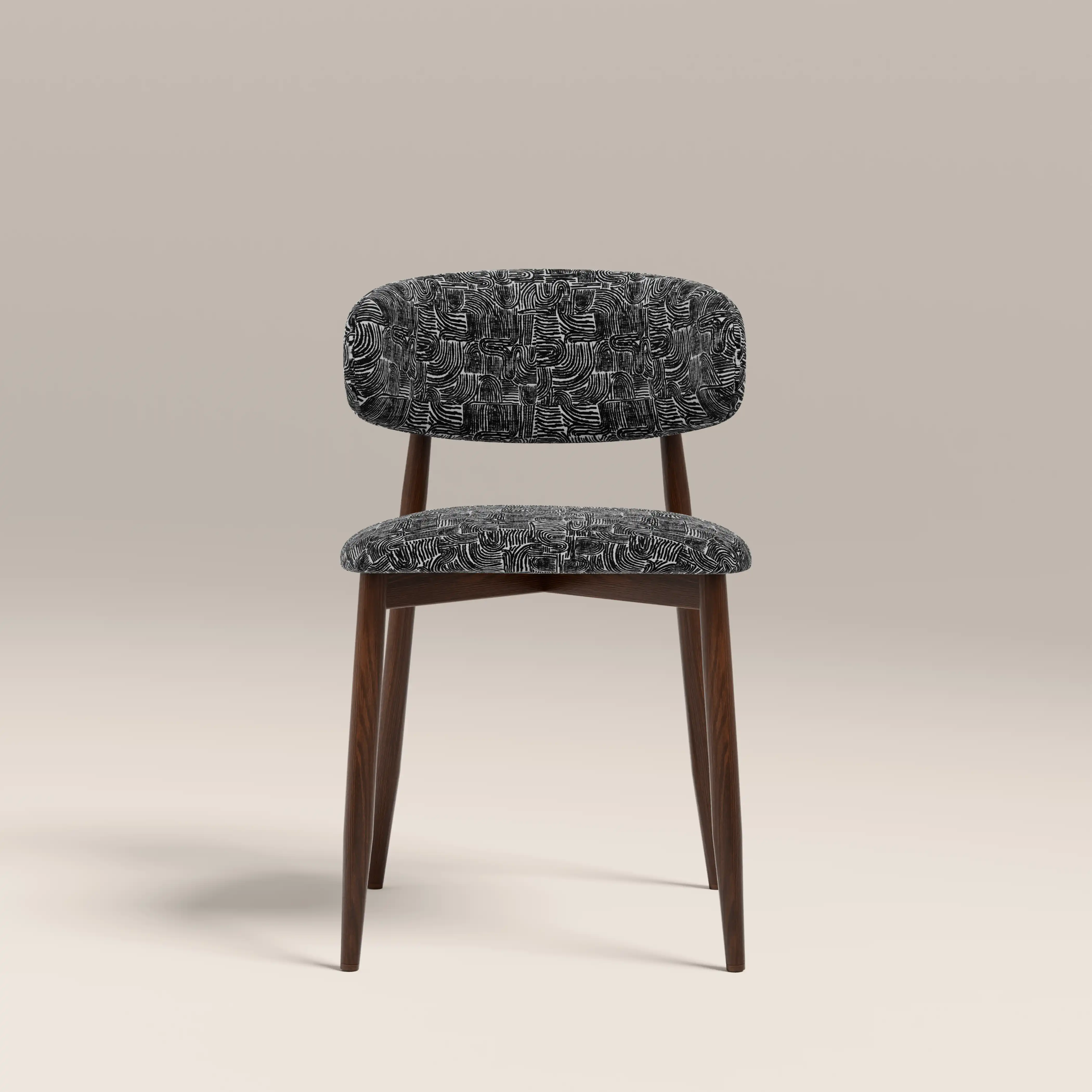 Bauhaus Wave Monochrome & Walnut view 2